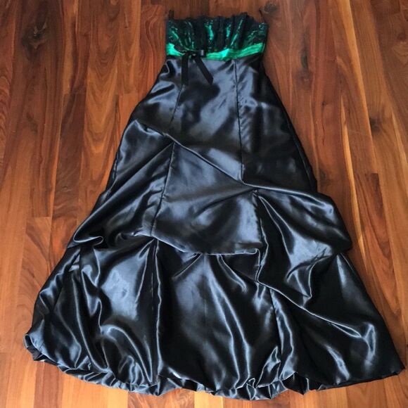 Jessica McClintock for Gunne Sax Strapless Gown sz 5 - Picture 14 of 16